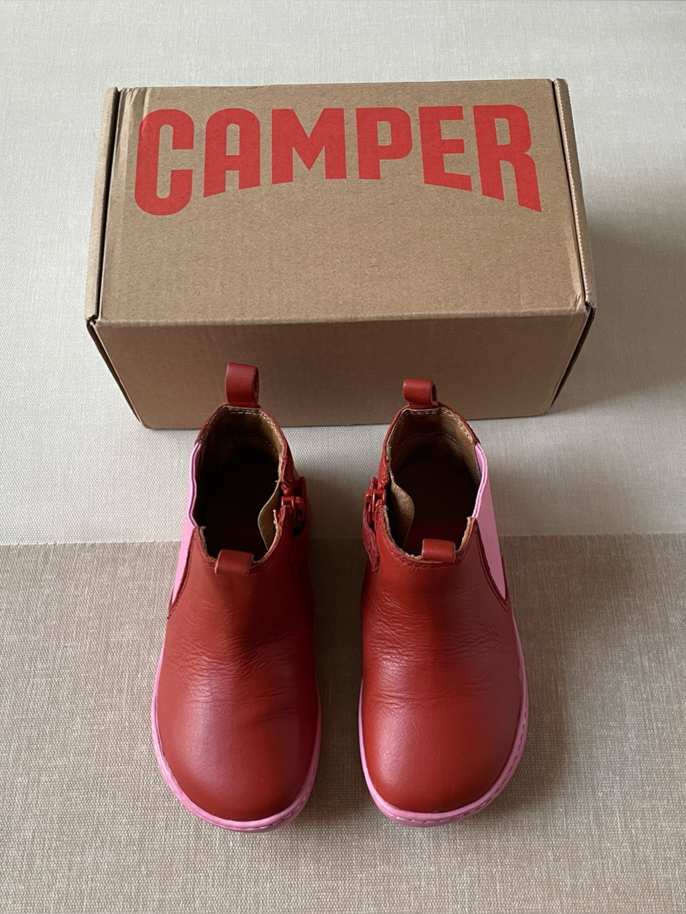 Camper Peu Leather Ankle Boots for Toddler - Size 8